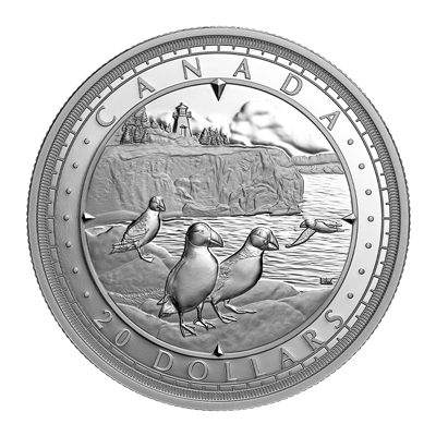 A picture of a 1 oz This is Canada: Wondrous Waters - Atlantic Coast Silver Coin (2024)